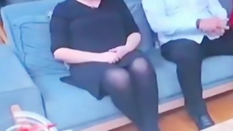 Tight - Slut turkish woman in shiny black opaque tights - Yes Porn