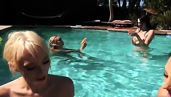 Party creampie pool Wife Surprises